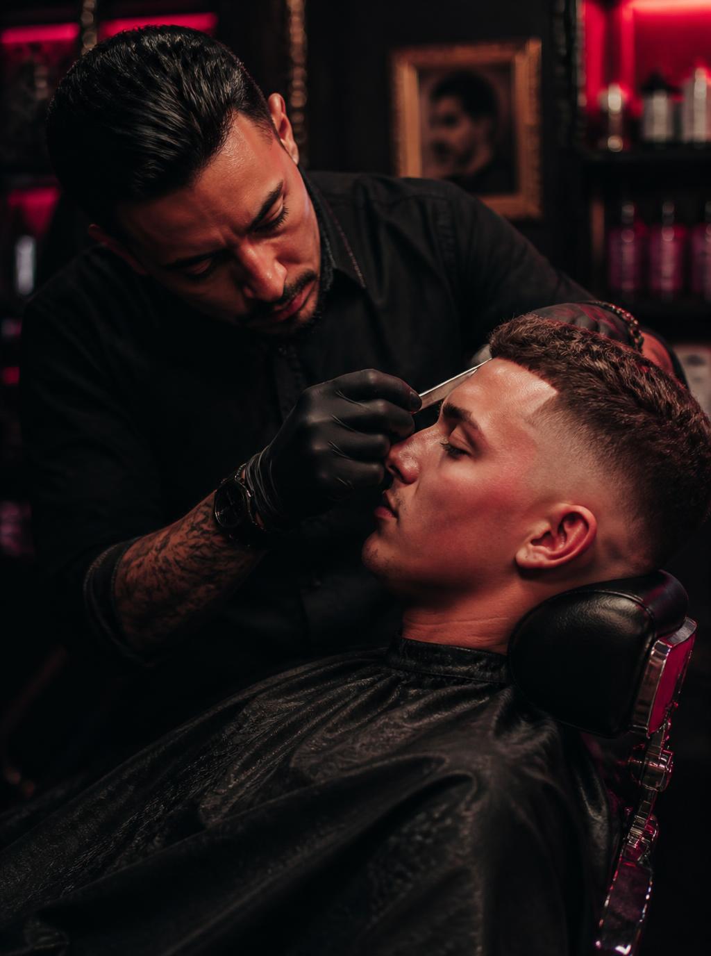 Skin fade haircut by a barber in Ipswich